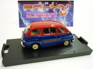 FIAT 600 Multipla   Novegro Borsa Scambio 1997  Blue/Red 1:43