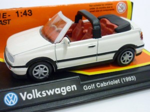 VOLKSWAGEN Golf Cabriolet    1993  White/Red 1:43