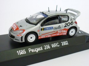 PEUGEOT 206 2  WRC 2002 Gronholm Grey 1:43