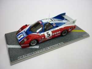 WM PEUGEOT P 79/80 5  LM 1980  Red/Blue 1:43