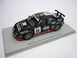 ALFA ROMEO 156 GTA 16  ETCC 2003 Ruberti Black 1:43