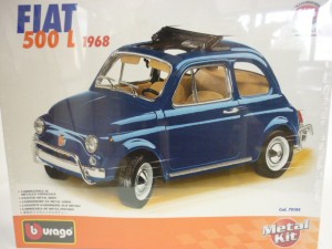 FIAT 500 L  Kit Montaggio  1968  Blue 1:18
