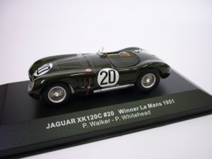 JAGUAR XK 120 C 20 Winner LM 1951 Walker/Whitehead Dark Green 1:43