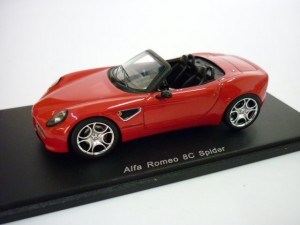 A.ROMEO 8 C Spider    2005  Red 1:43